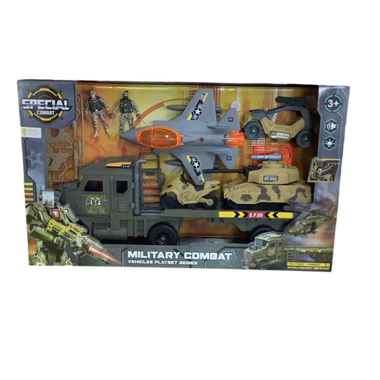 MILITARY TRANSPORTER PLAYSET LRG