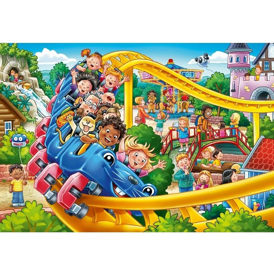 PUZZLE 2X24PC AMUSEMENT PARK FUN