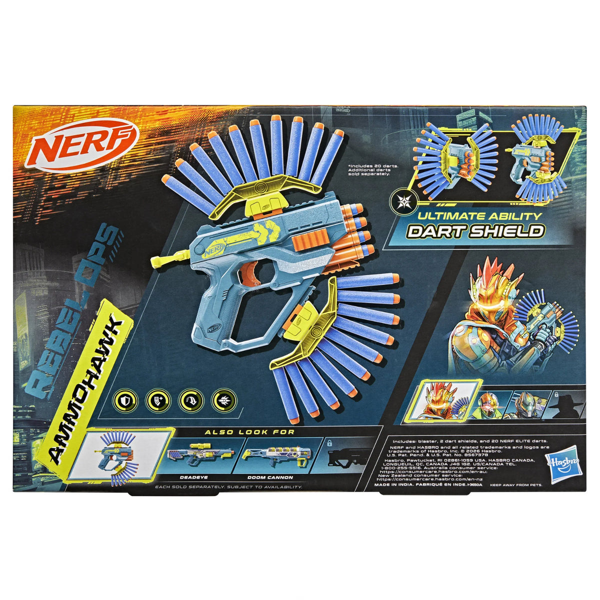 NERF REBEL OPS AMMOHAWK