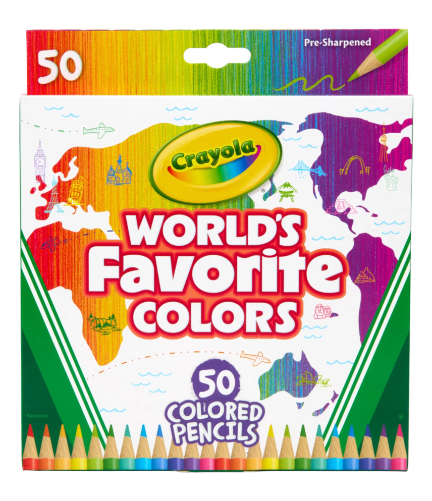 CRAYOLA PENCILS WORLD FAVS 12PK