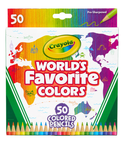 CRAYOLA PENCILS WORLD FAVS 12PK