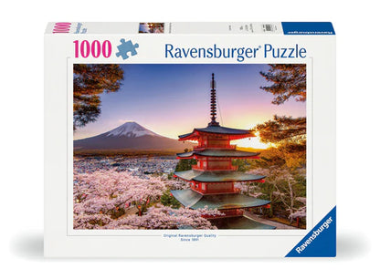 PUZZLE 1000PC MOUNT FUJI CHERRY BLOSSUM