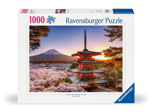 PUZZLE 1000PC MOUNT FUJI CHERRY BLOSSUM