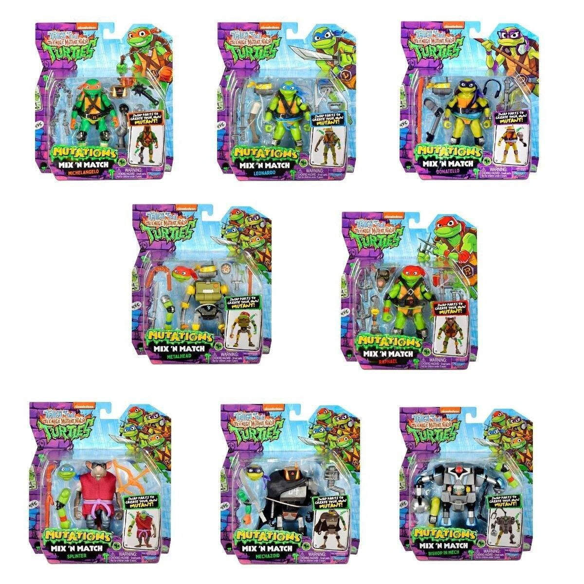 TMNT BASIC FIGURE MIX N MATCH AST