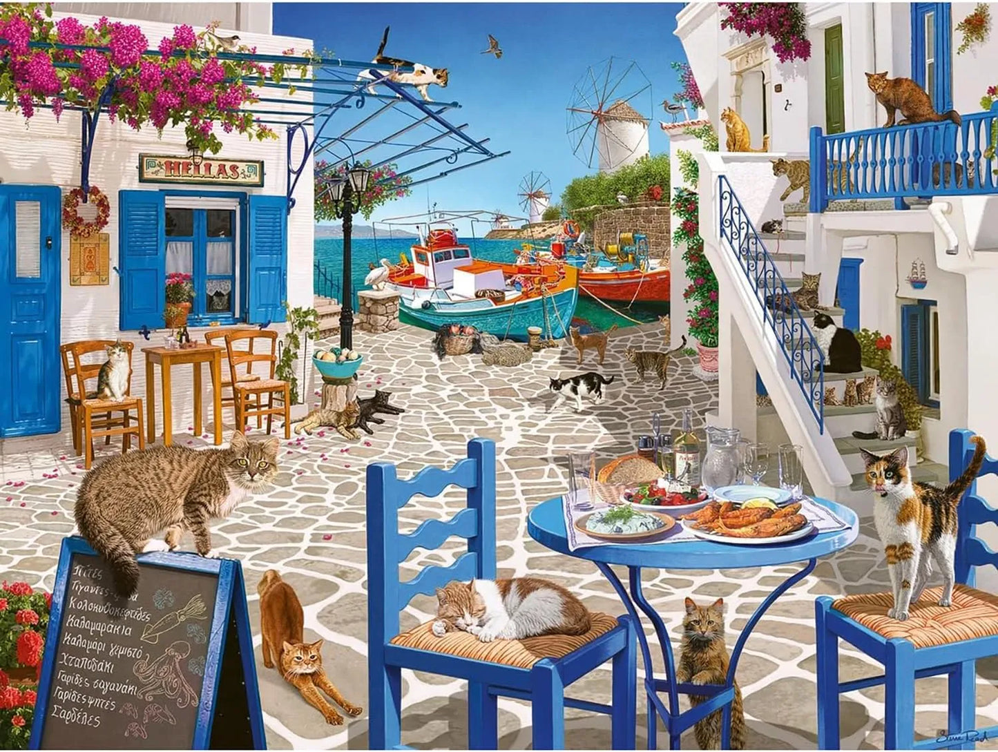 PUZZLE 1500PC CATS OF MYKONOS