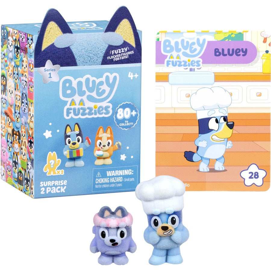 BLUEY S15 FUZZIES 2PK BLINDBOX AST