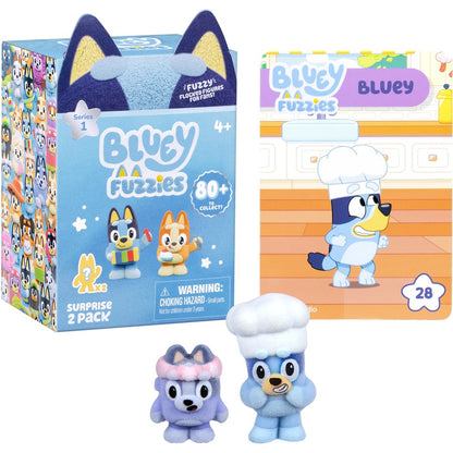 BLUEY S15 FUZZIES 2PK BLINDBOX AST