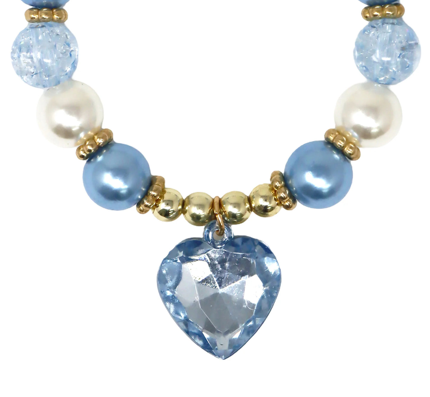 P/POP DANCE PEARL HEART NECKLACE SET