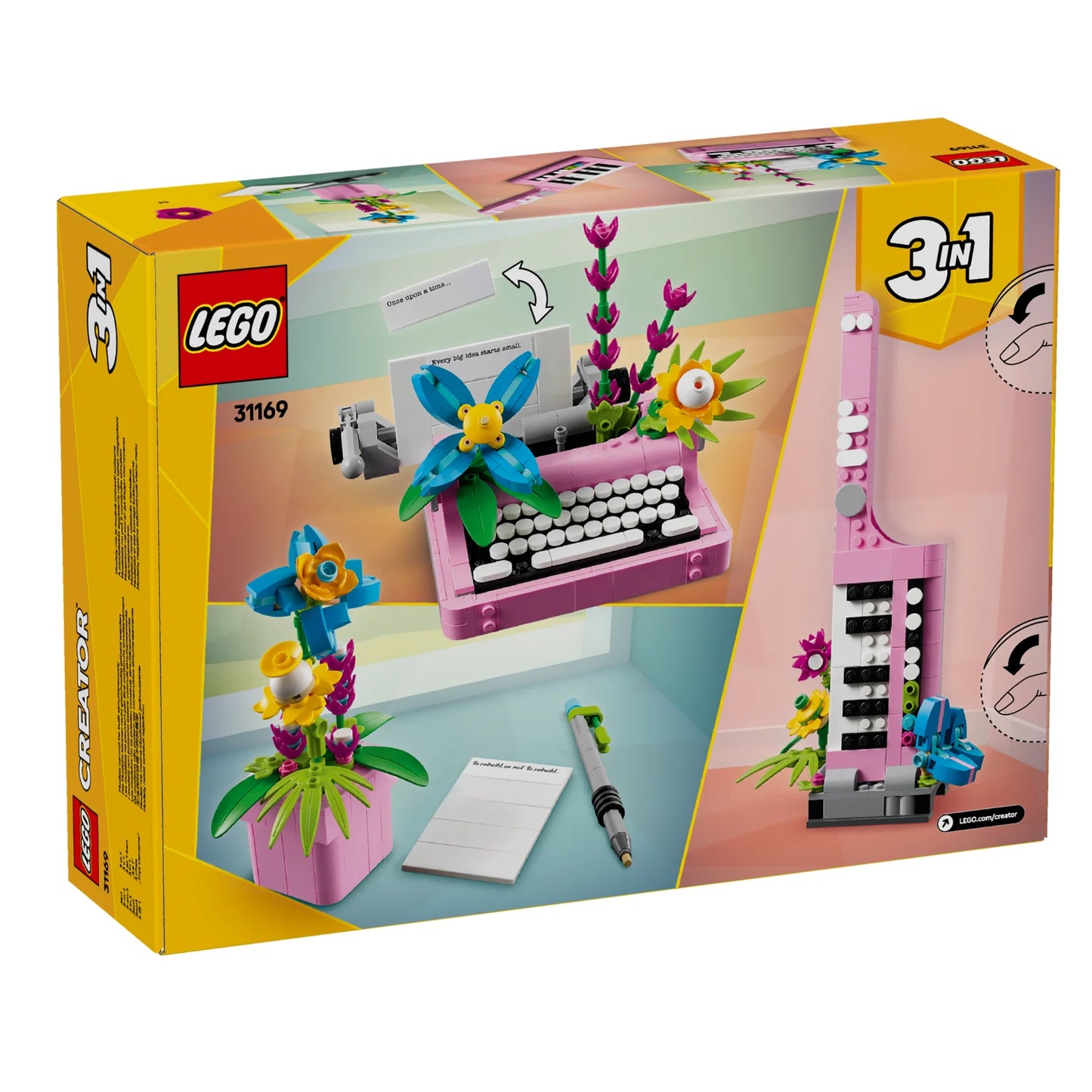 LEGO 31169 CREATOR TYPEWRITER W FLOWERS