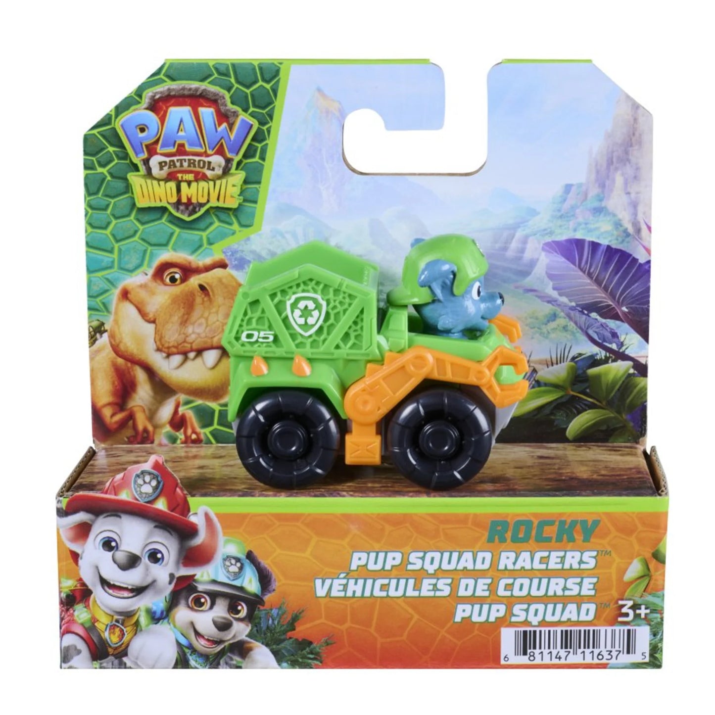 PAW PATROL DINO MOVIE SQUAD RACER ROCKY