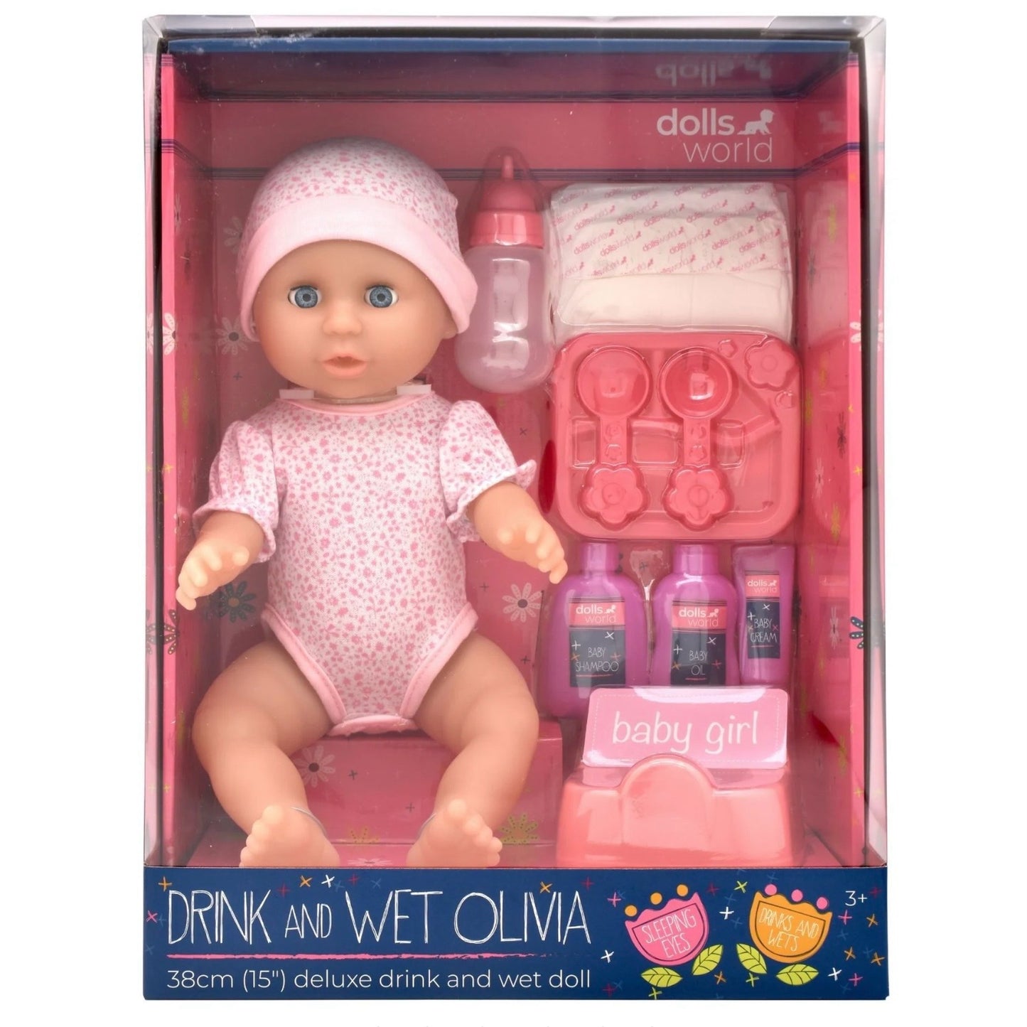 DW PACIFIC DRINK & WET OLIVIA DOLL