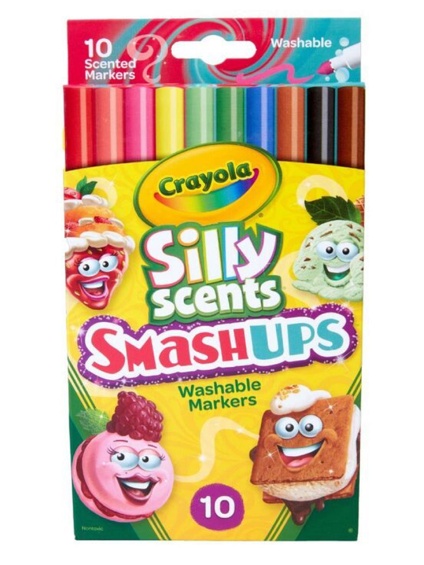 CRAYOLA MARKERS SS SLIM SMASH UPS 10CT