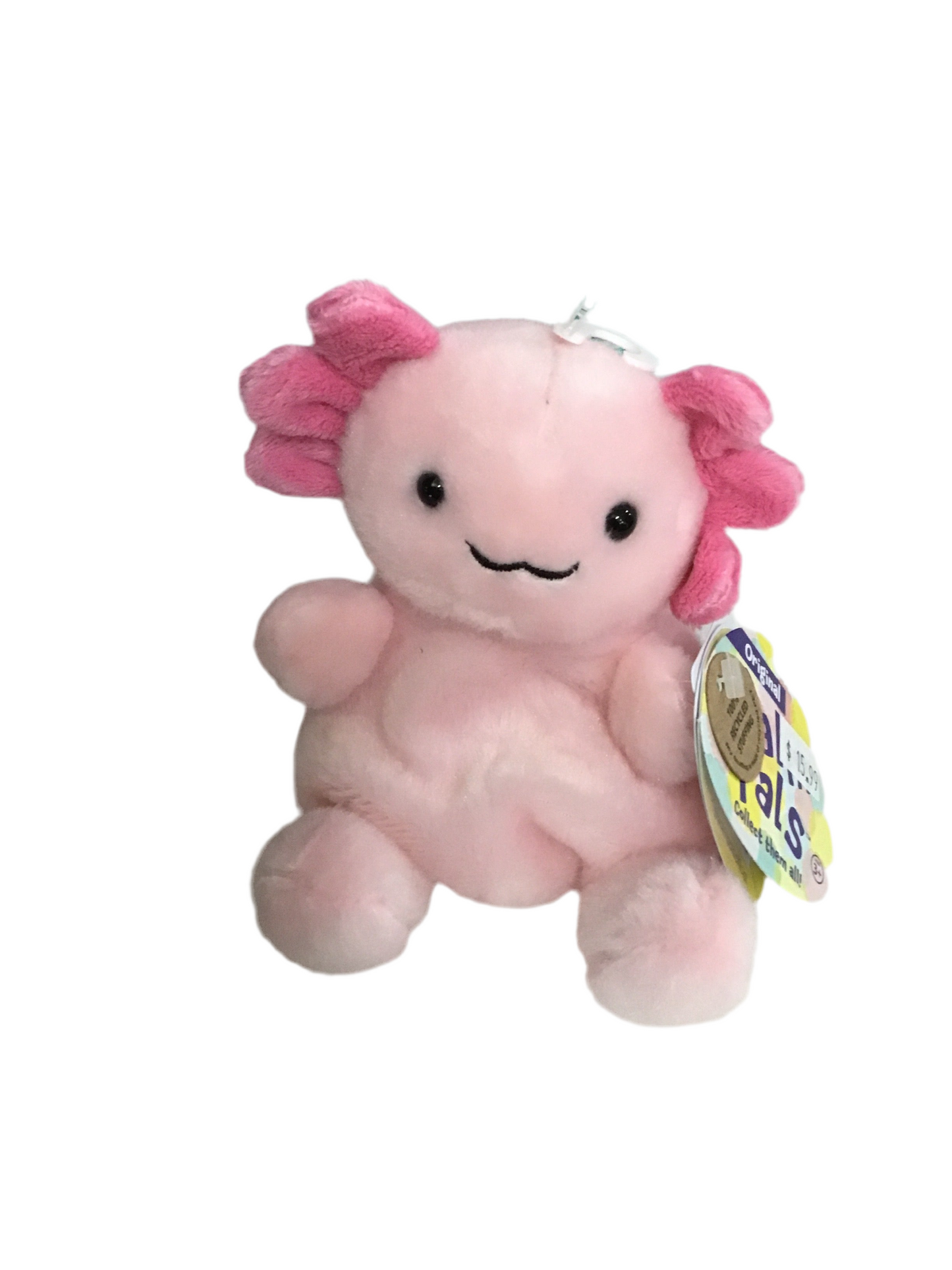 PLUSH PALM PALS AXOLOTI PINK