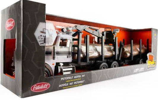 1:16 PETERBILT LOG TRUCK W TRAILER