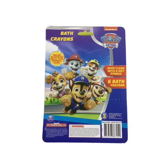BATH CRAYONS PAW PATROL