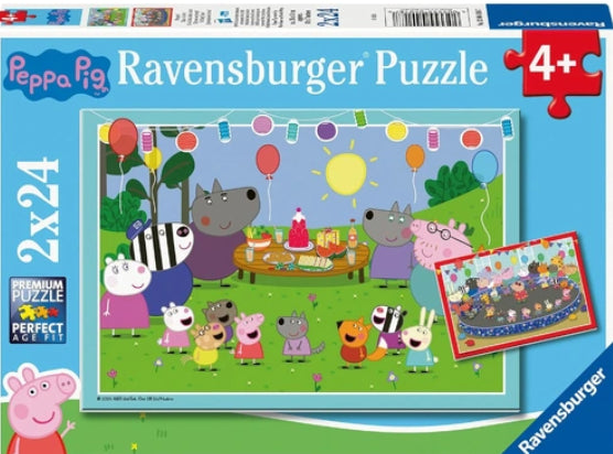 PUZZLE 2X24PC PEPPE PIG PARTY
