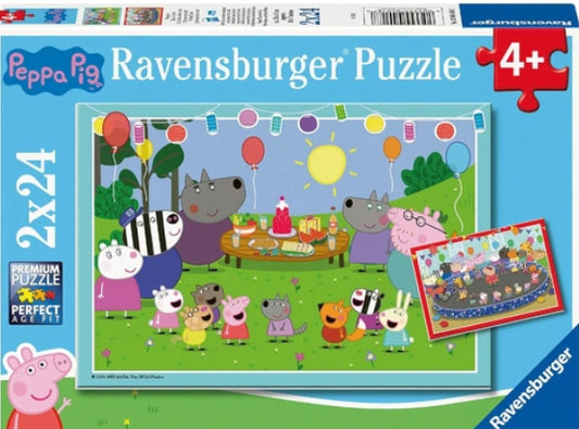 PUZZLE 2X24PC PEPPE PIG PARTY