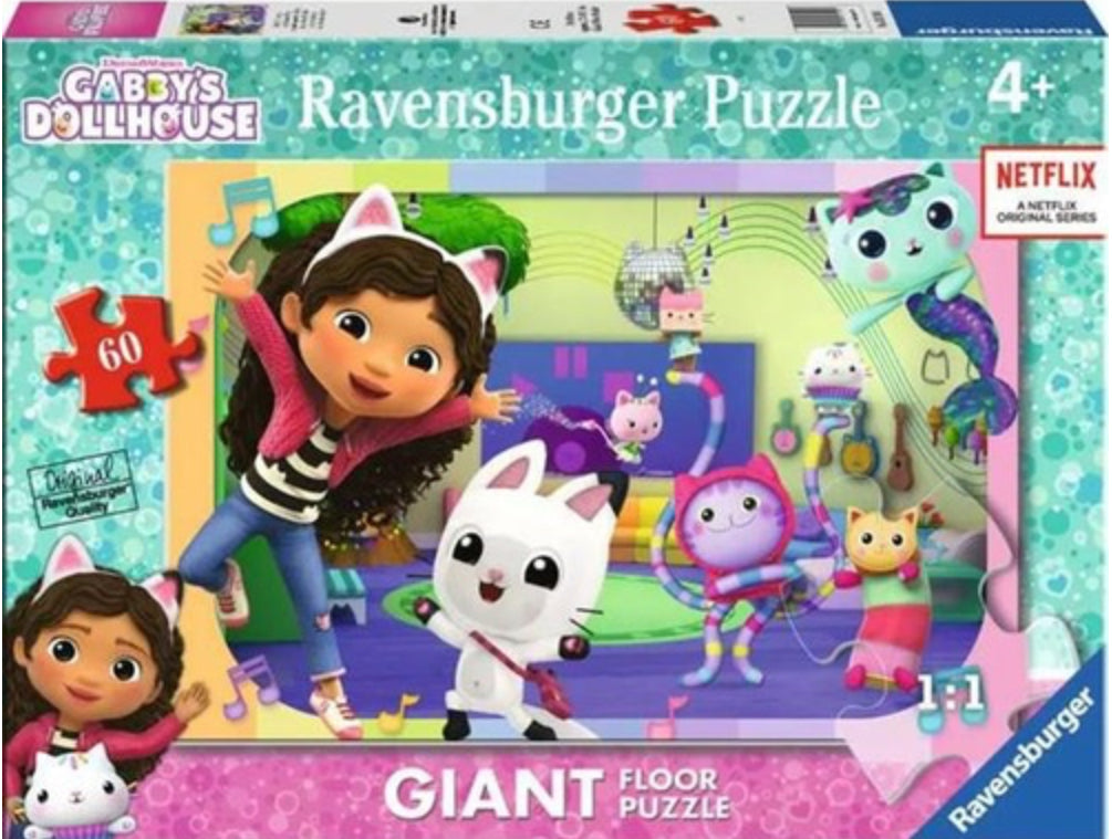 PUZZLE 60PC GIANT FLOOR GABBY'S DOLLHOUS