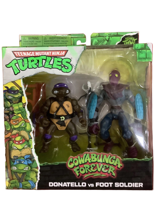 TMNT COWABUNGA 2PK DONTELLO/FOOT SOLDIER