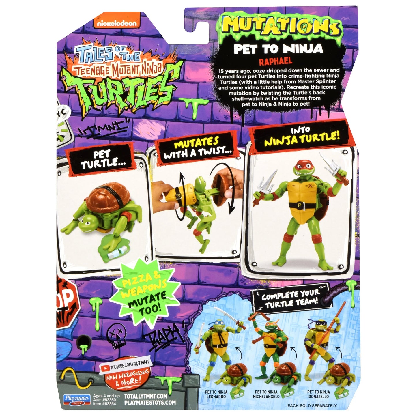 TMNT MUTATIONS PET TO NINJA RAPHAEL