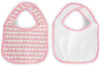 PLAYGRO BIBS 2 PK SCALLOP PINK