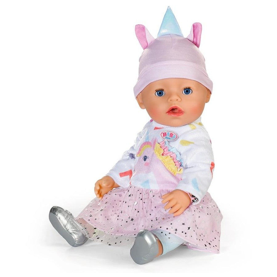 BB BABY BORN EMMA 43CM IN UNICORN STYLE