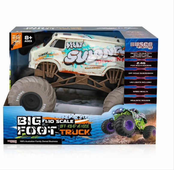 R/C RUSCO PURPLE/GREY BIG FOOT OFF ROAD