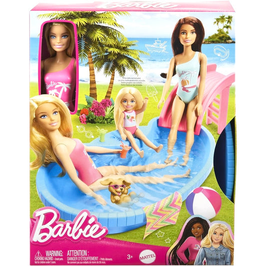 BARBIE DOLL AND POOL SET