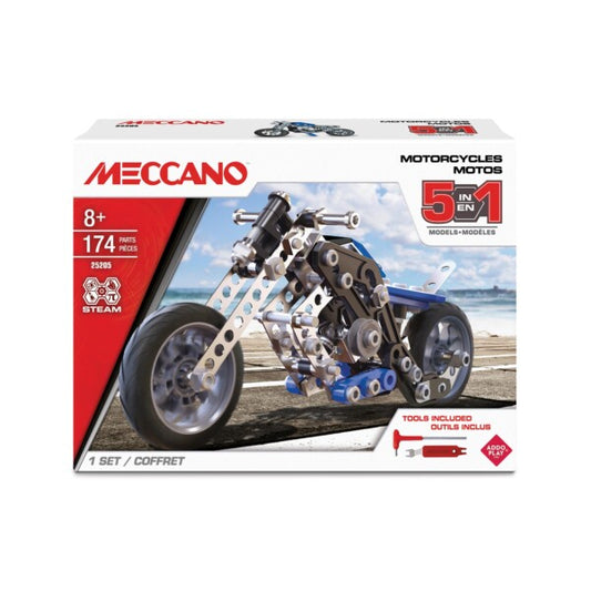 MECCANO 5 MULTI MODEL SET MOTORCYCLE