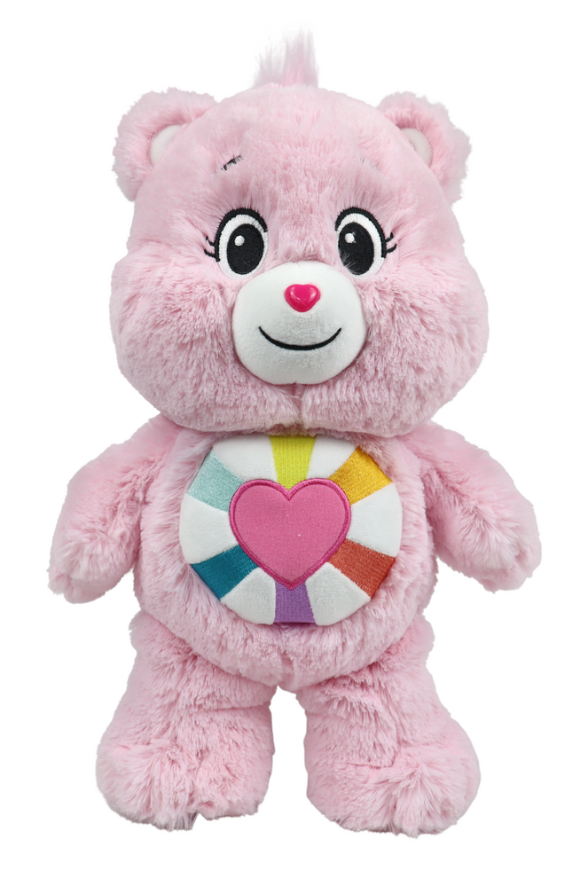 CARE BEARS MED PLUSH PINK HOPEFUL HEART