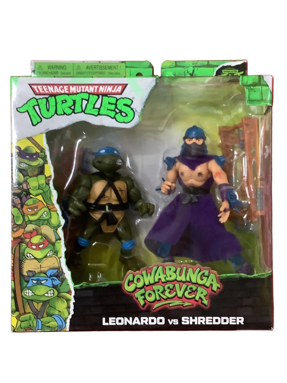 TMNT COWABUNGA 2PK LEONARDO/SHREDDER