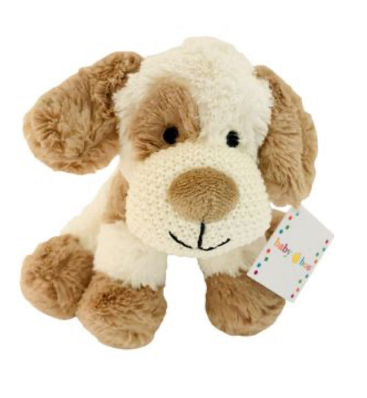 BABY BOO PLUSH BROWN SPOT DOG 22CM