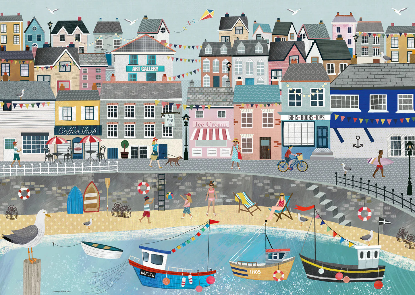 PUZZLE 1000PC COASTAL HARBOUR