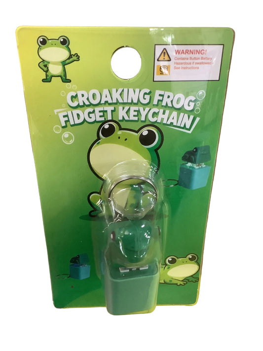 FIDGET KEYCHAIN CROAKING FROG