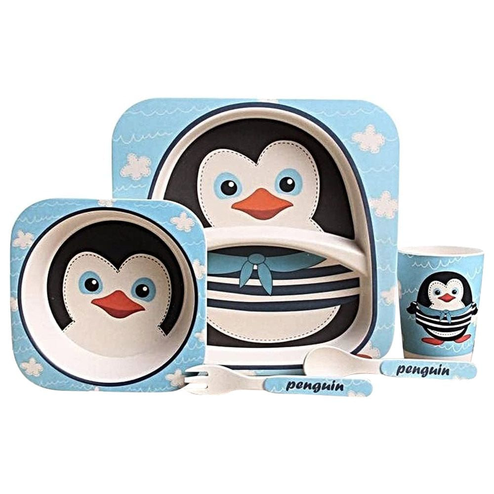 BAMBOO KIDS DINNER SET PENGUIN