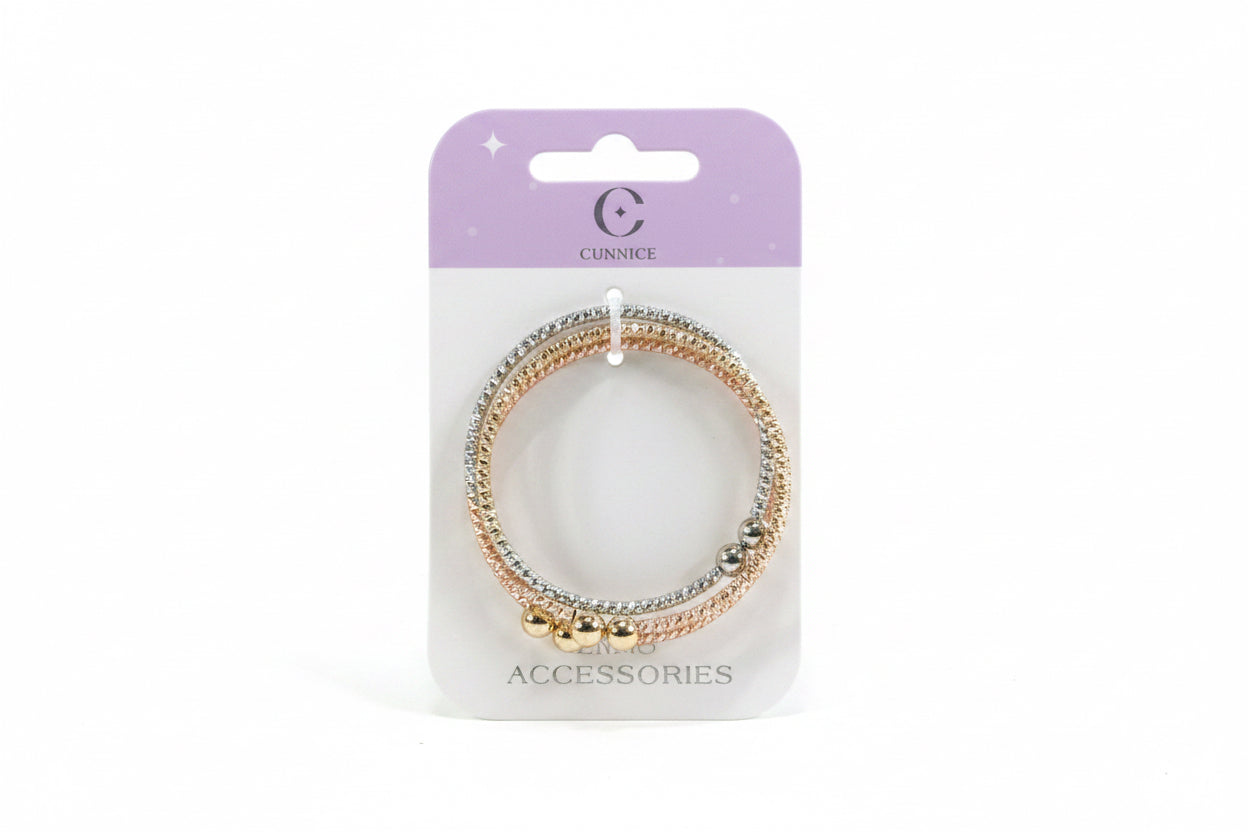 C/NICE HC06488 3PC ROUND BANGLE SET