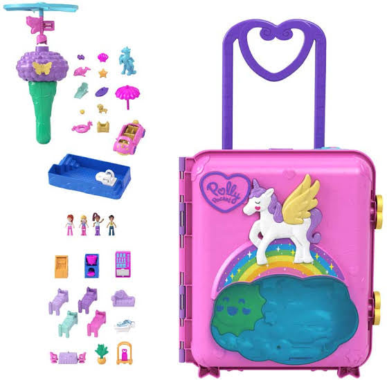 POLLY POCKET RESORT ROLL AWAY PLAYSET