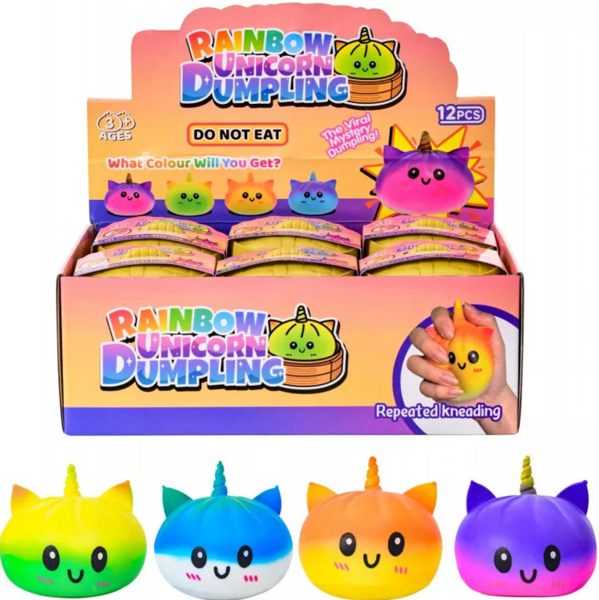 MYSTERY SQUISHY DUMPLING RAINBOW UNICORN
