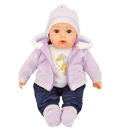 BABY DOLL LILY PURPLE UNICORN DOLL
