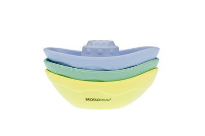 SILICONE BATH TUG BOATS 3PC SET