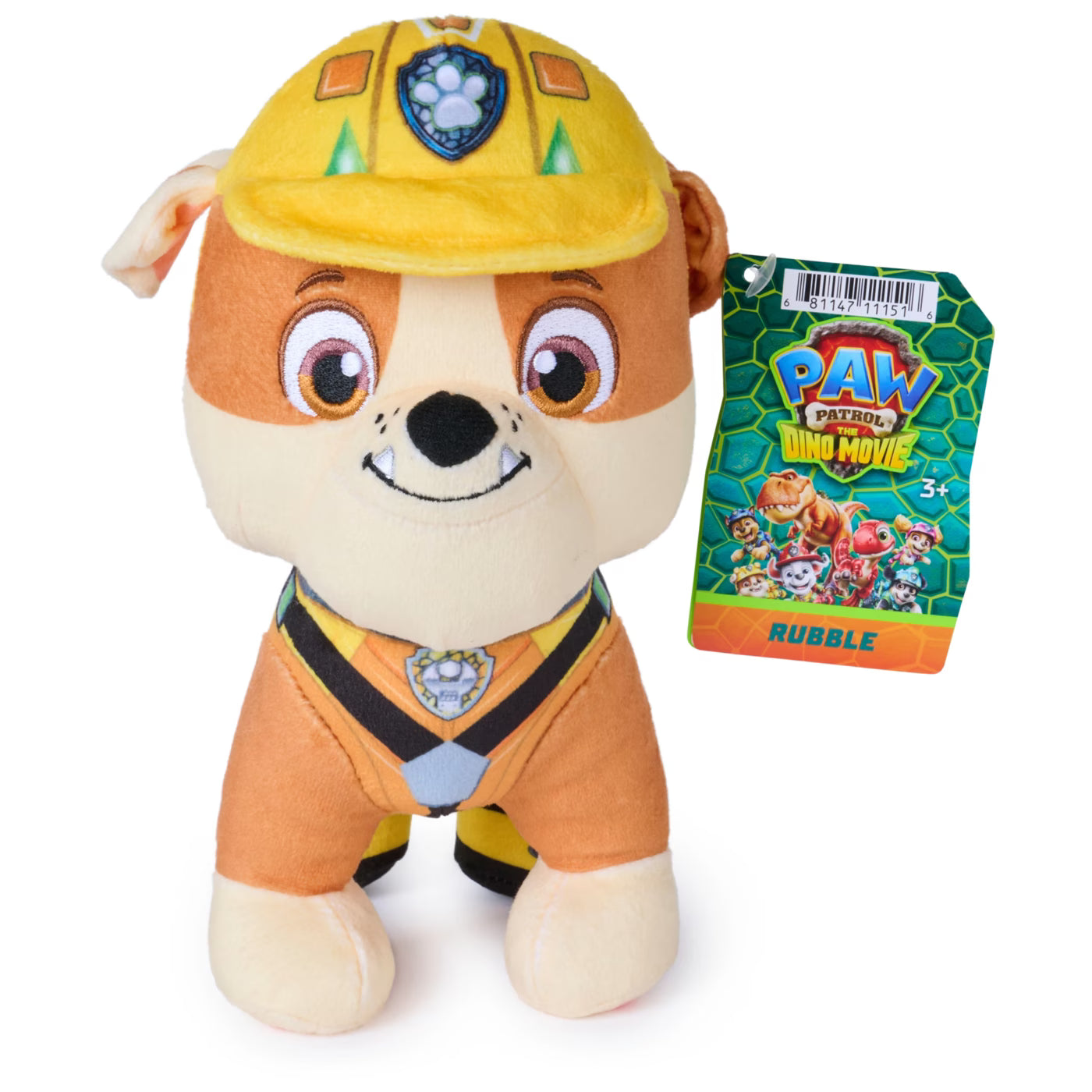 PAW PATROL DINO MOVIE PLUSH RUBBLE