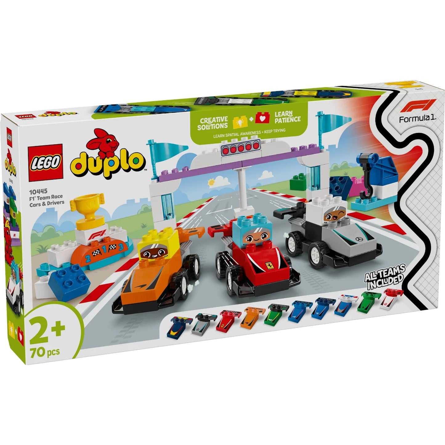 LEGO 10445 DUPLO F1 RACE CARS & DRIVERS