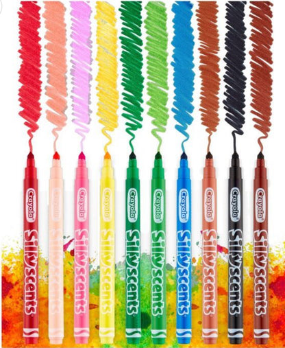 CRAYOLA MARKERS SS SLIM SMASH UPS 10CT