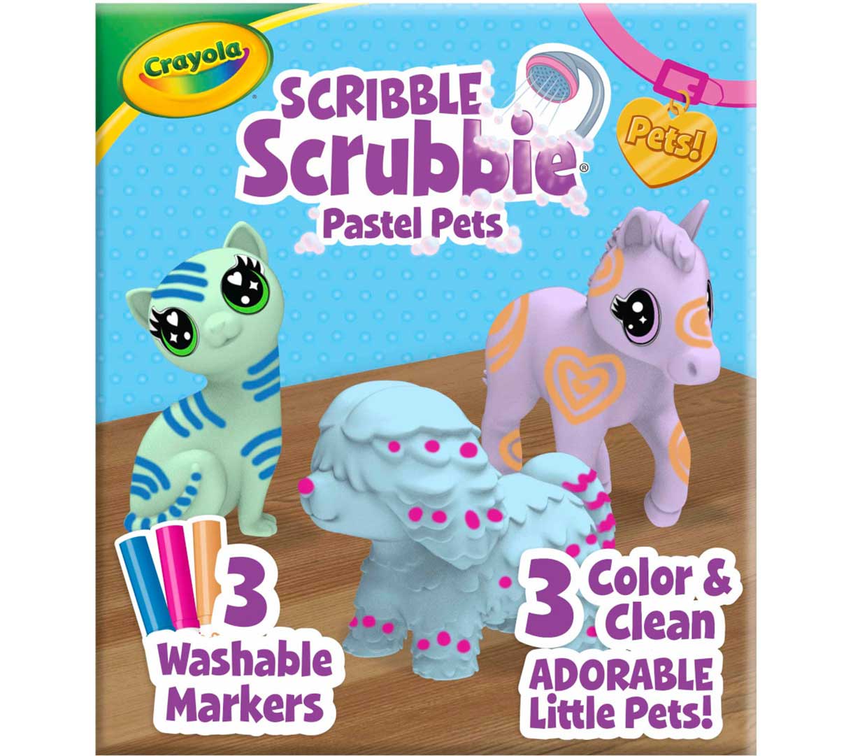 CRAYOLA SCRIBBLE SCRUBBIE PASTEL PETS