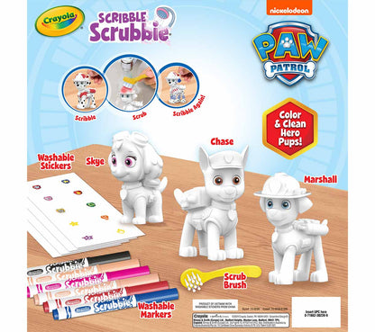 CRAYOLA SCRIBBLE SCRUBBIE PAW PATROL 3PK