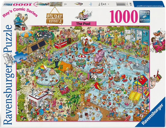 PUZZLE 1000PC HOLIDAY RESORT 3 THE POOL