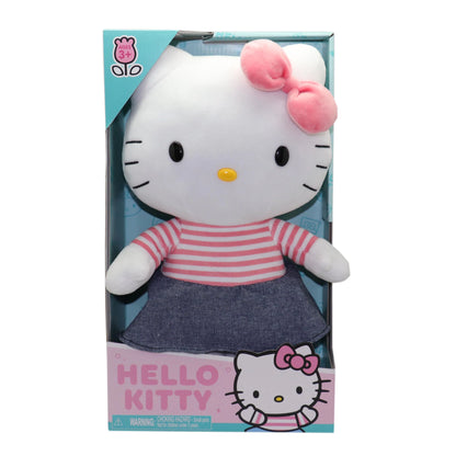 HELLO KITTY MED PLUSH PINK BOW/SKIRT