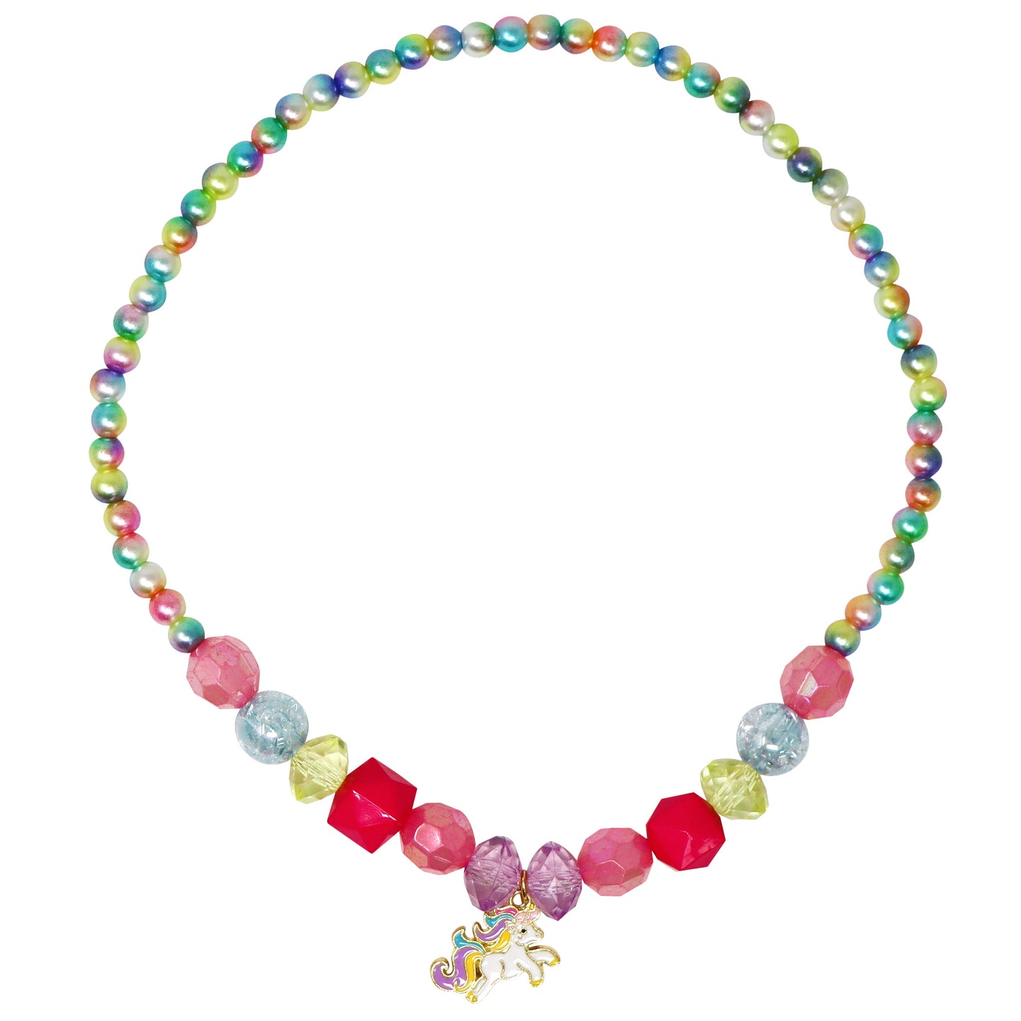 P/POP NCM126 UNICORN RAINBOW NECKLACE