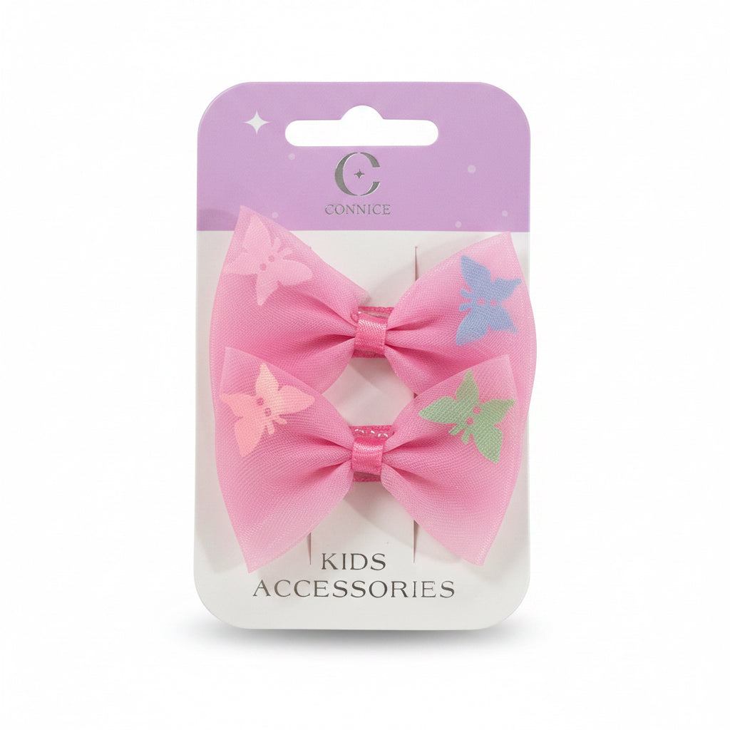 C/NICE HC13530 2PC BOW HAIR CLIPS