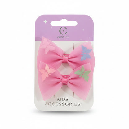 C/NICE HC13530 2PC BOW HAIR CLIPS